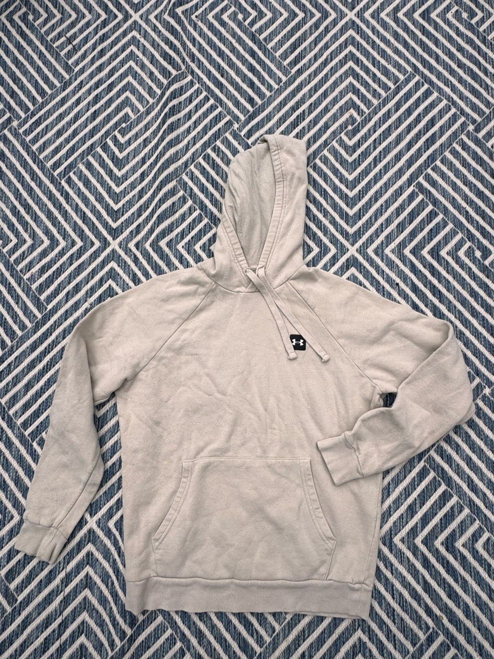 Under Armour Beige Hooded Pullover Sweatshirt